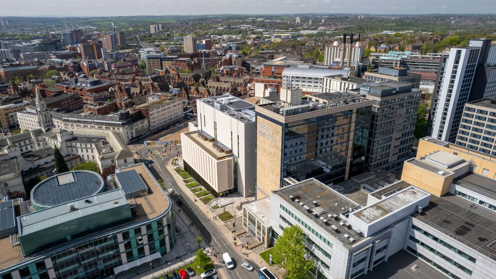 A view of Leeds from the sky